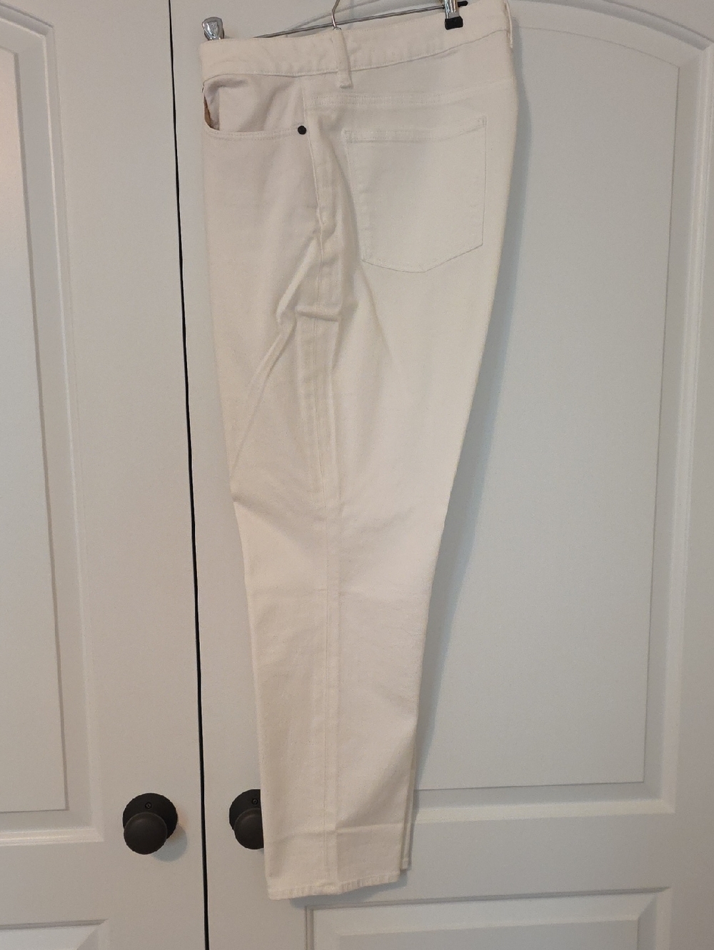 Talbots White Curvy Ankle Jeans